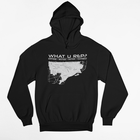 What U Rep? Detroit Unisex Hoodie New