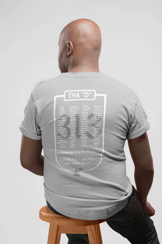 What U Rep? Detroit GREY Unisex T-shirt NEW