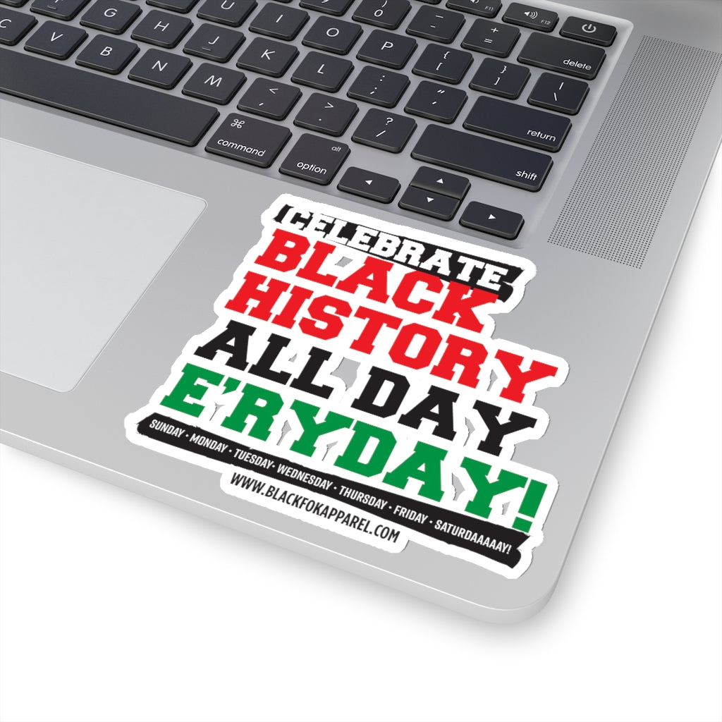 Celebrate Black History Die Cut Sticker
