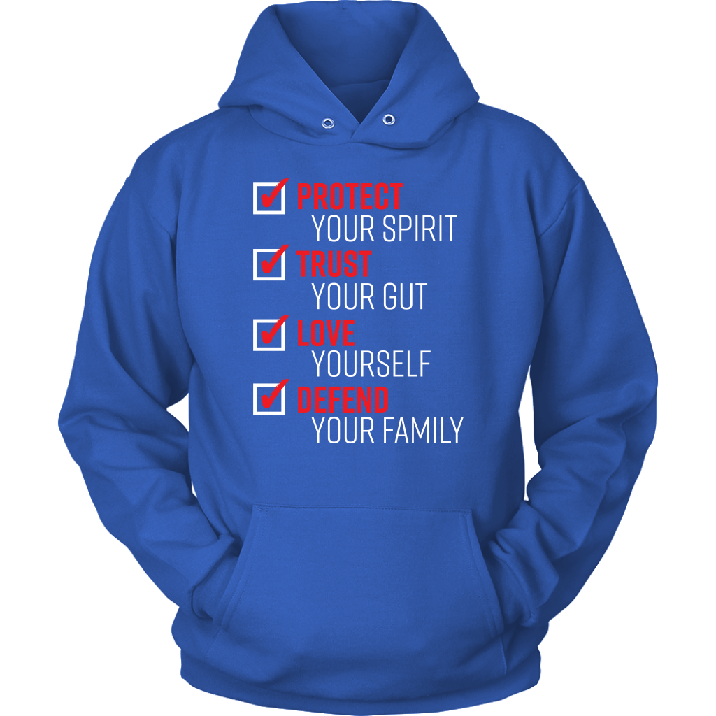 the pledge protect trust love defend hoodie