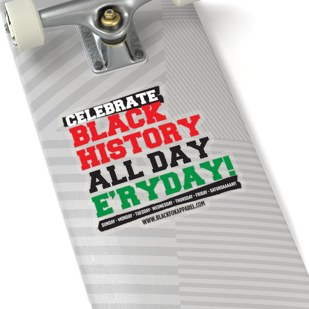 Celebrate Black History Die Cut Sticker