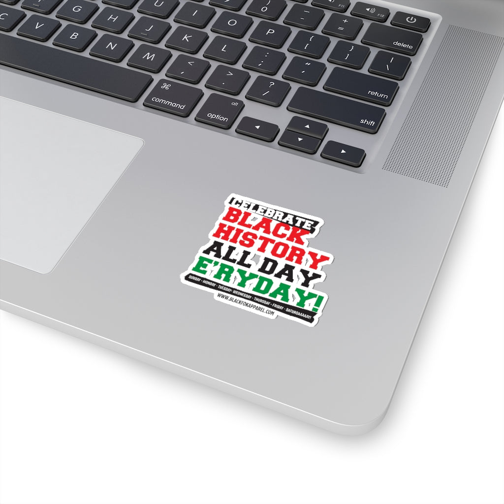 Celebrate Black History Die Cut Sticker