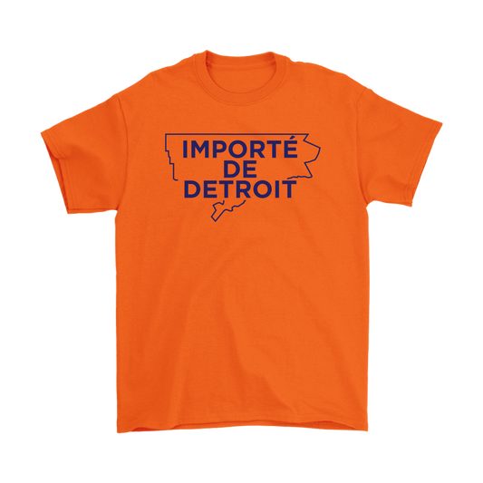 Importe de Detroit - Navy on Orange Limited Edition T-shirt