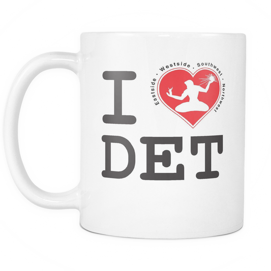 I Love Detroit 11 OZ Mug
