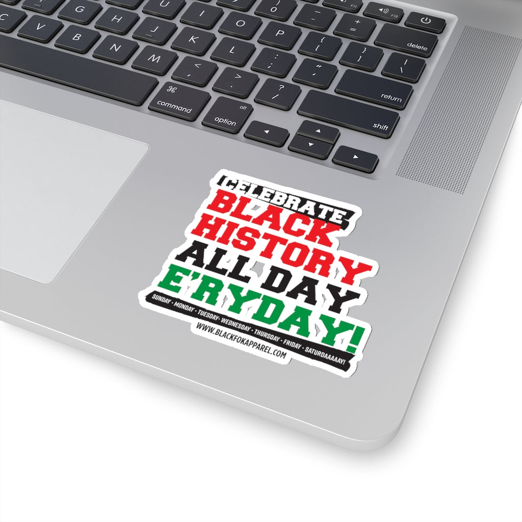 Celebrate Black History Die Cut Sticker