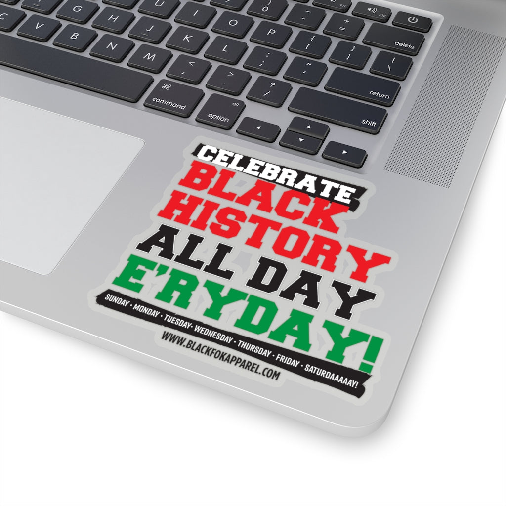Celebrate Black History Die Cut Sticker