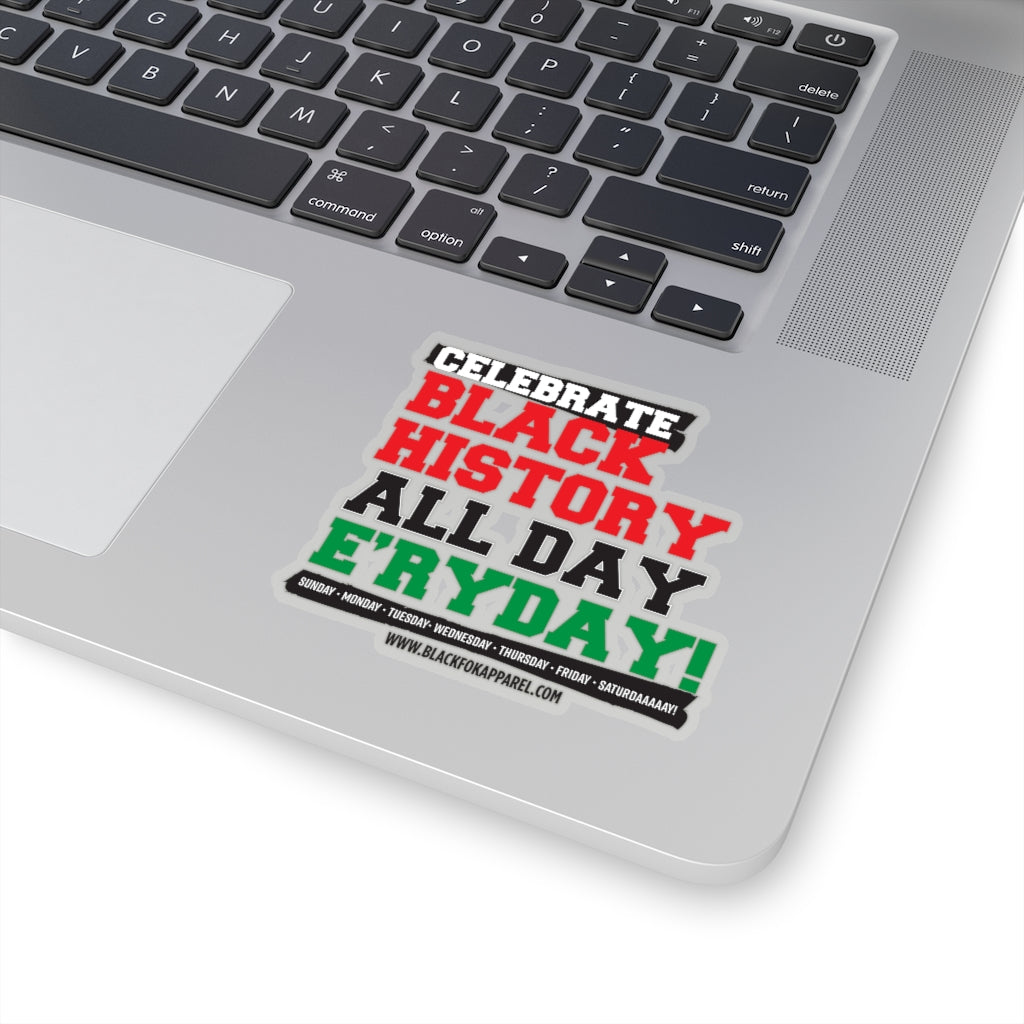 Celebrate Black History Die Cut Sticker