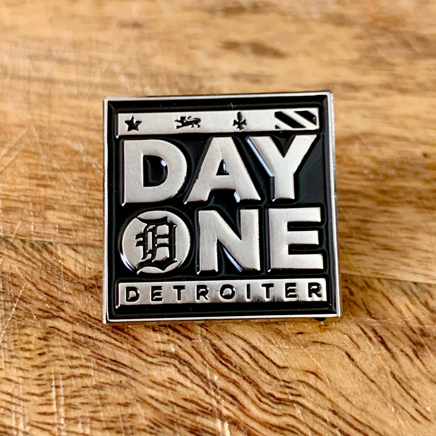 day one detroiter blackfokapparel soft enamel pin pack
