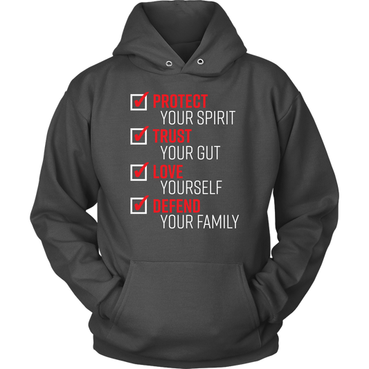 the pledge protect trust love defend hoodie