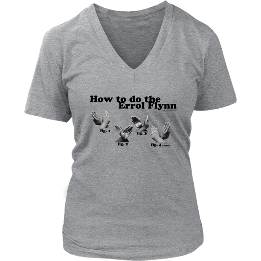 How to do the Errol Flynn Womens V-neck T-shirt