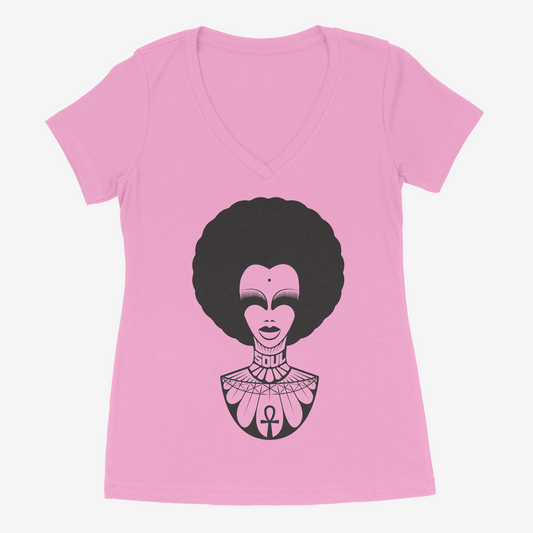Super Soul Sis V-neck Womens T-shirt