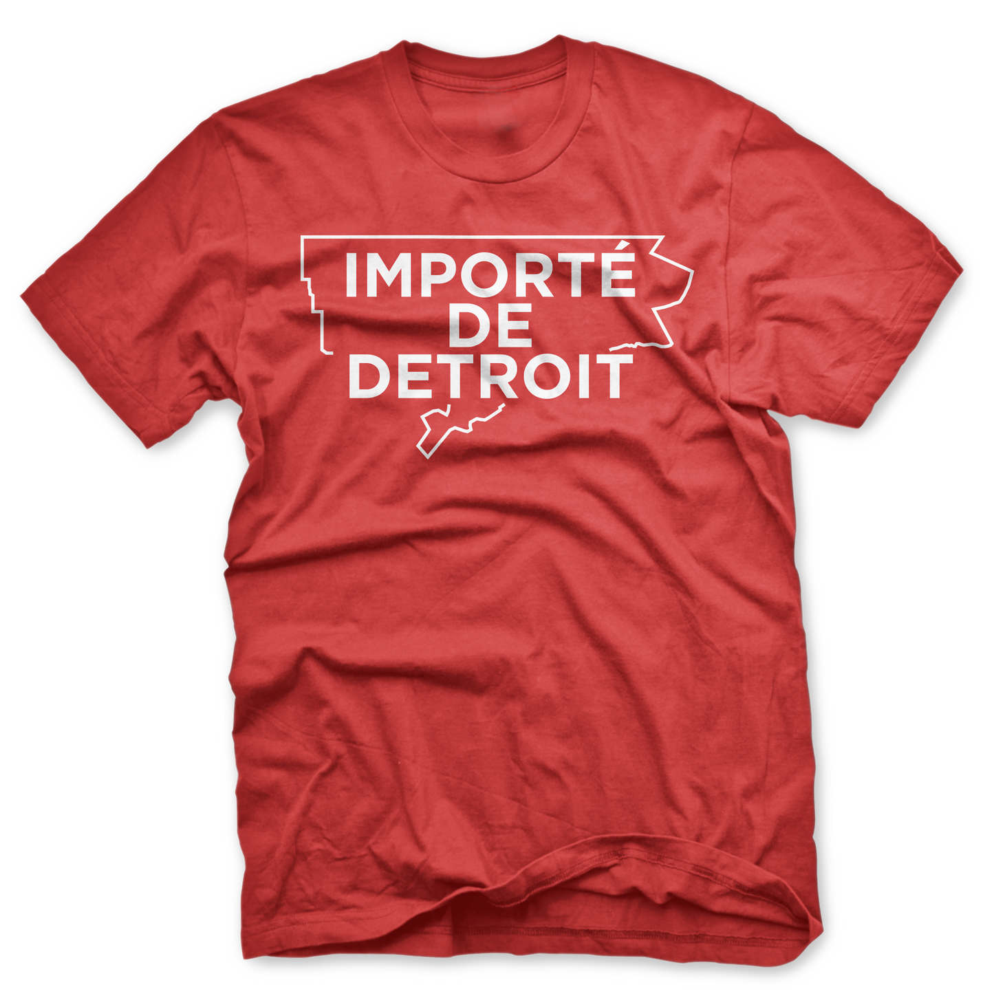 Importe de Detroit - White on Red Limited Edition T-shirt