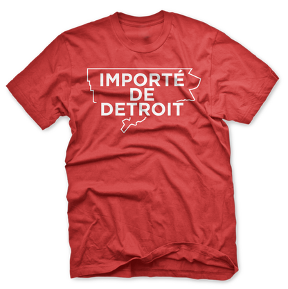 Importe de Detroit - White on Red Limited Edition T-shirt