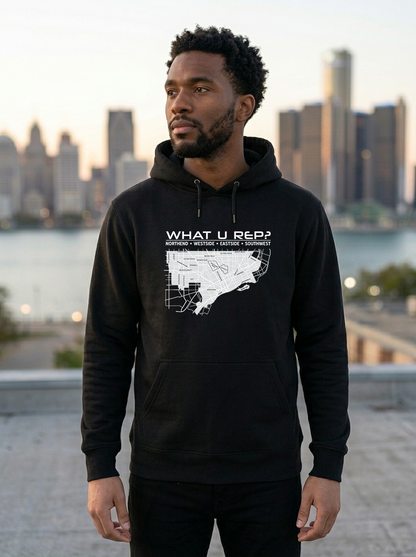 What U Rep? Detroit Unisex Hoodie