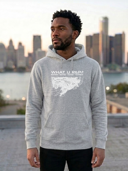 What U Rep? Detroit Unisex Hoodie