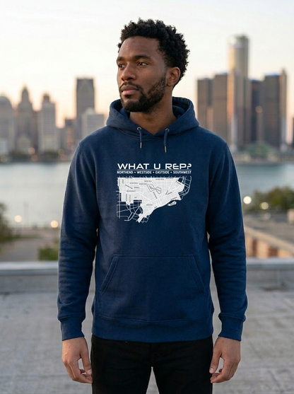 What U Rep? Detroit Unisex Hoodie