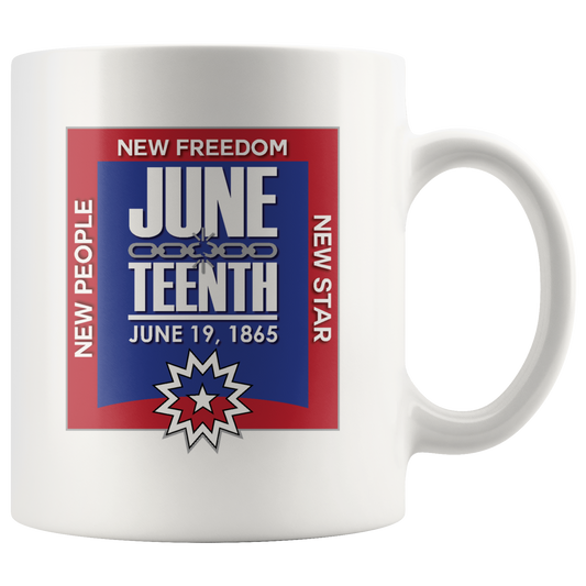 Juneteenth 11 oz White Mug