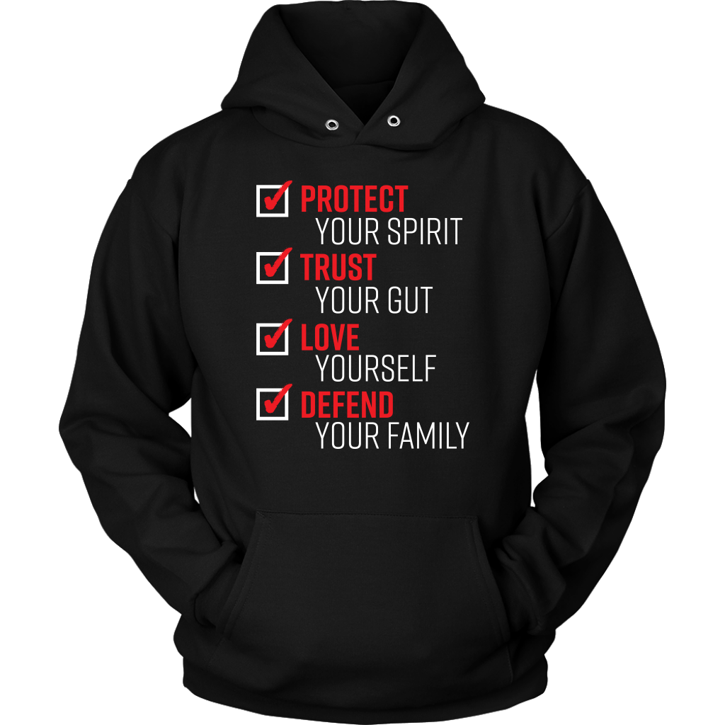 the pledge protect trust love defend hoodie