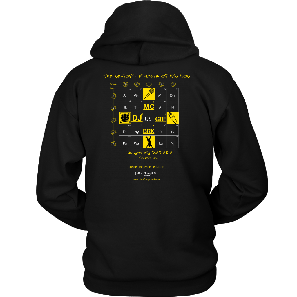 Hip Hop hooded sweatshirt blackfokapparel