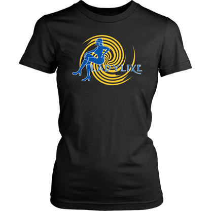 Ladylike Women's T-shirt – Royal Blue and Gold