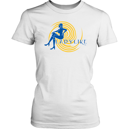 Ladylike Women's T-shirt – Royal Blue and Gold