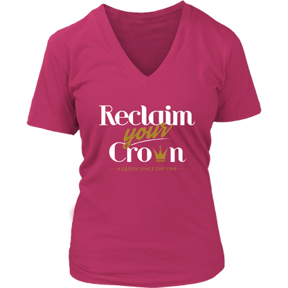 Reclaim Your Crown Women's V-Neck T-shirt