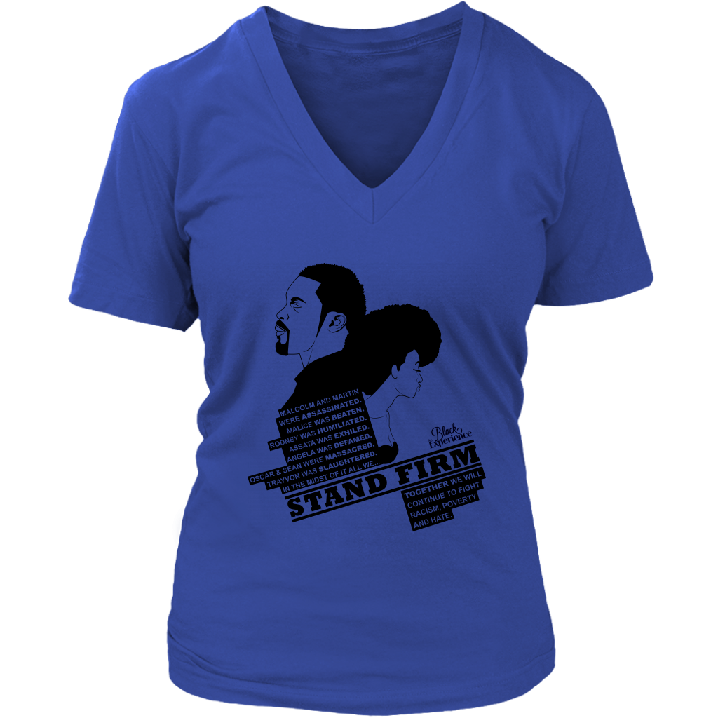 Stand Firm Womens V-neck T-shirt