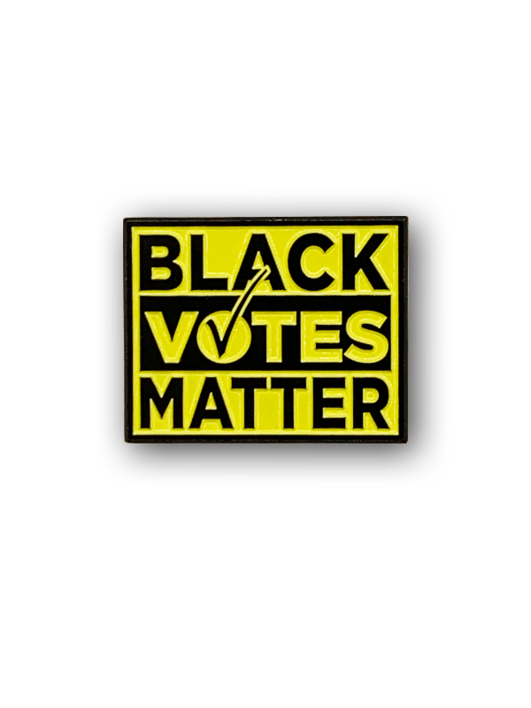 black votes matter soft enamel pin