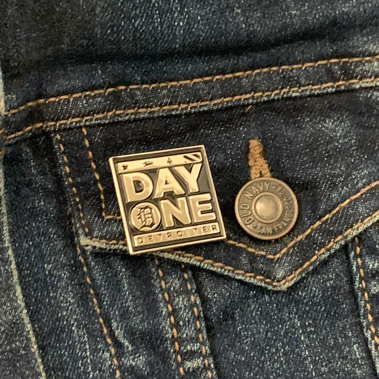 day one detroiter pin