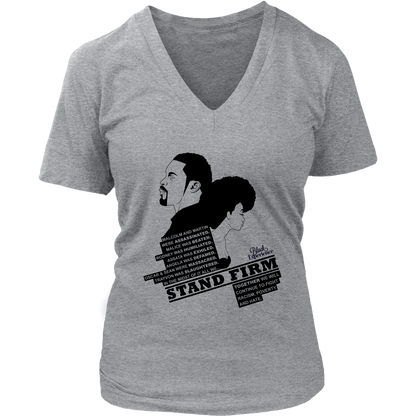 Stand Firm Womens V-neck T-shirt