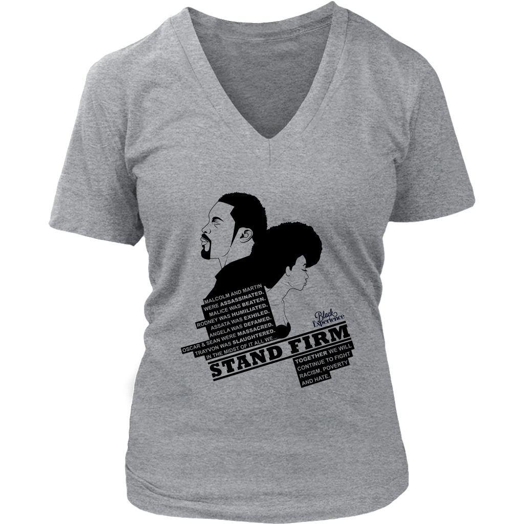 Stand Firm Womens V-neck T-shirt