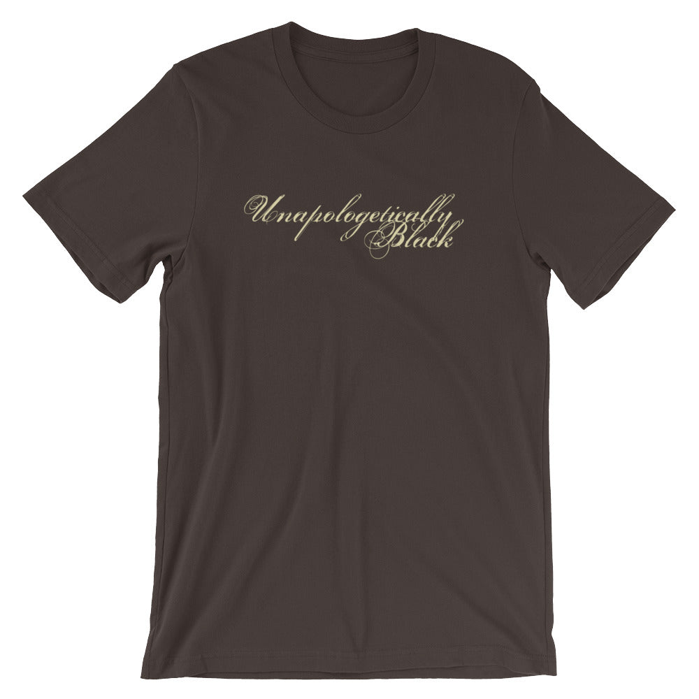 Unapologetically Black Brown Short-Sleeve Unisex T-Shirt