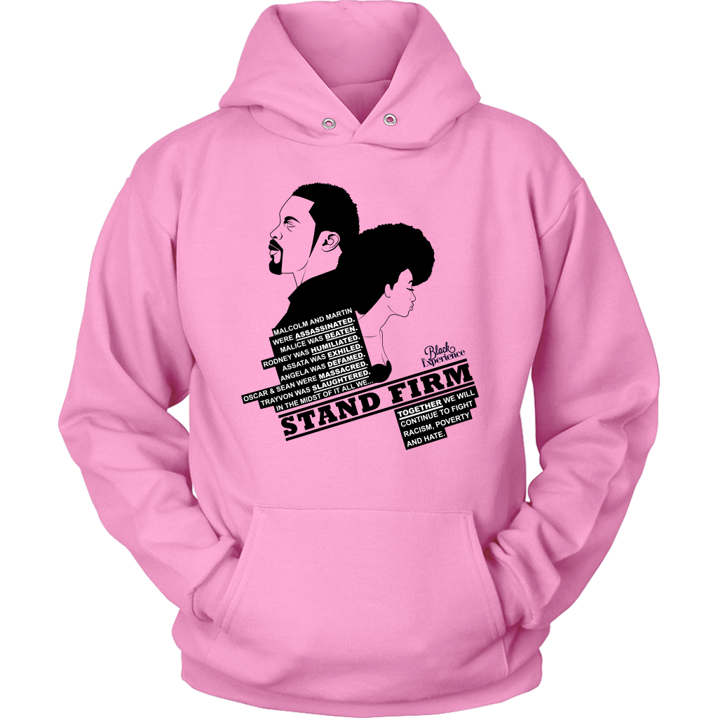 Stand Firm Hooded Sweatshirt Pink