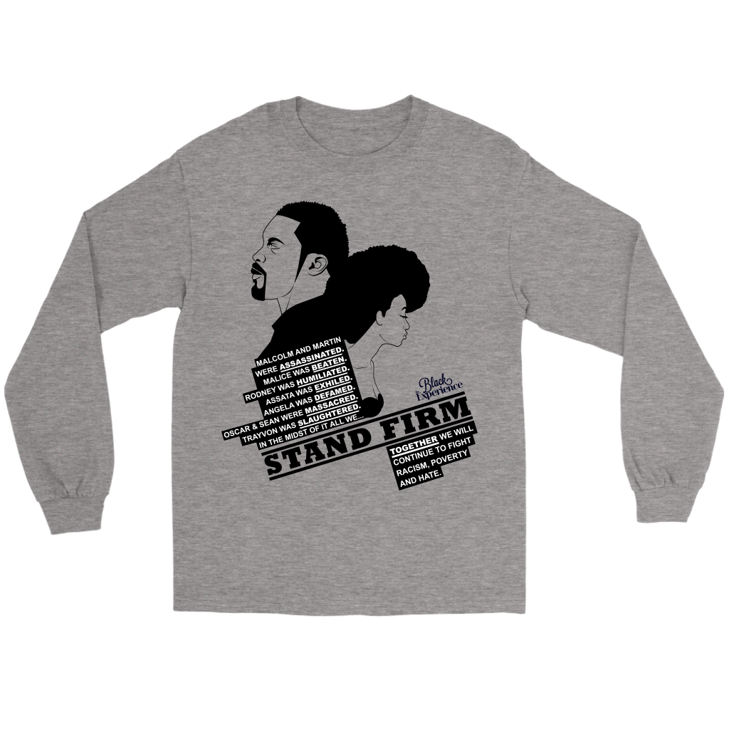 Stand Firm Long Sleeve T-Shirt Grey