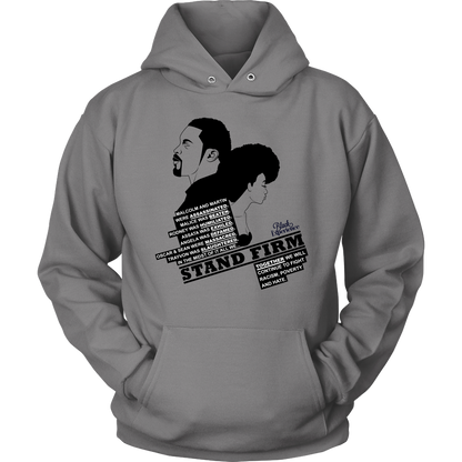 Stand Firm Hooded Sweatshirt Grey
