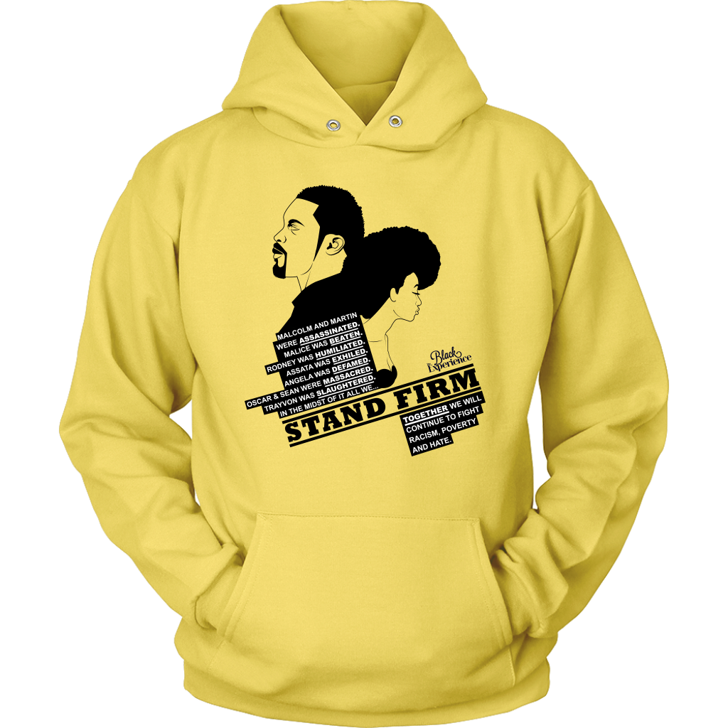 Stand Firm Hooded Sweatshirt Yellow