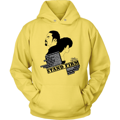Stand Firm Hooded Sweatshirt Yellow