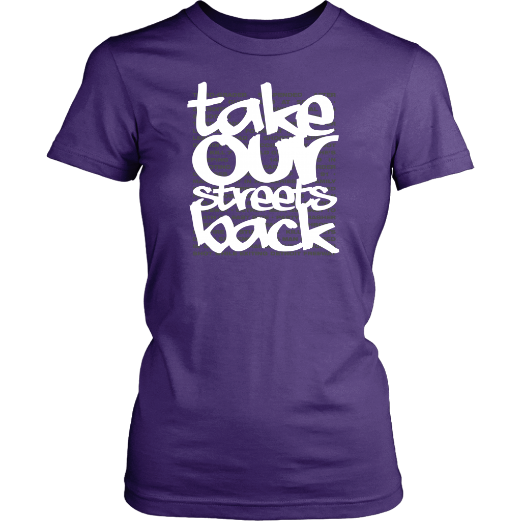 Take Our Streets Back Women's T-Shirt Purple