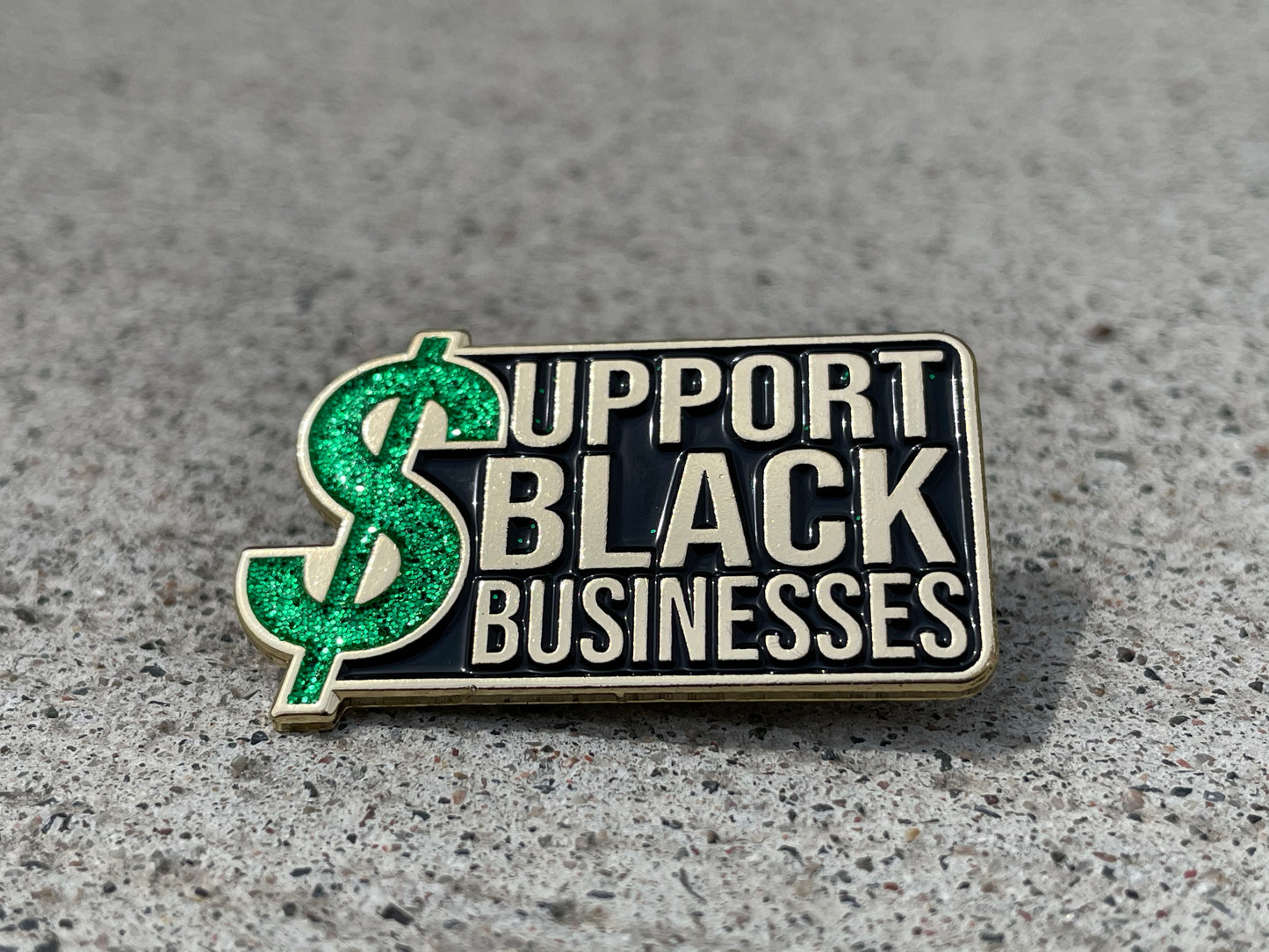 Support Black Businesses 1.5" Soft Enamel Pin