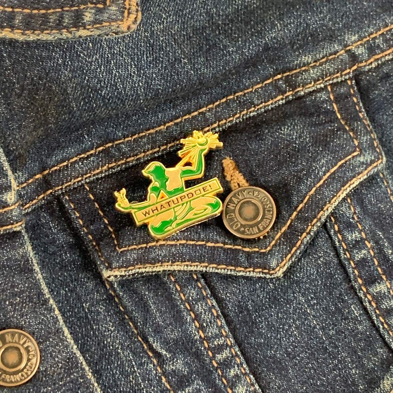 Whatupdoe Detroit 1.5" Soft Enamel Pin